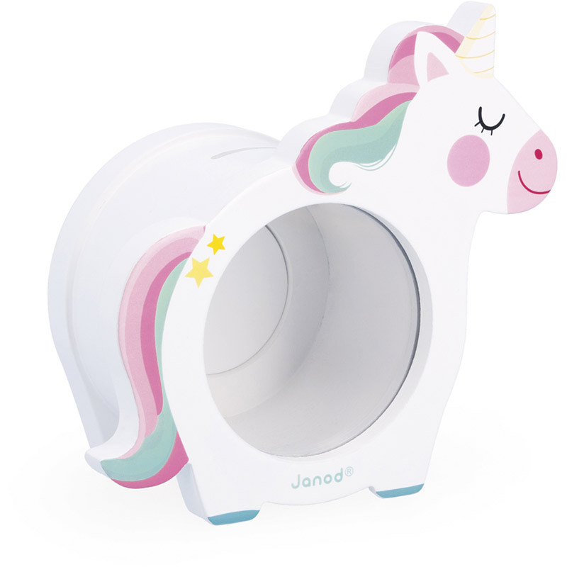Tirelire en bois Licorne de chez Janod