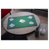 Tapis de cartes belote 60 cm x 40 cm vert en néoprène