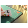 Tapis de cartes belote 60 cm x 40 cm vert en néoprène