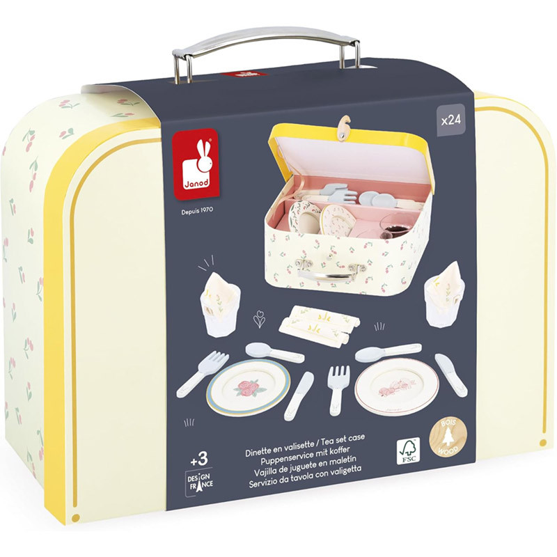Dinette en valisette jouet bois Janod