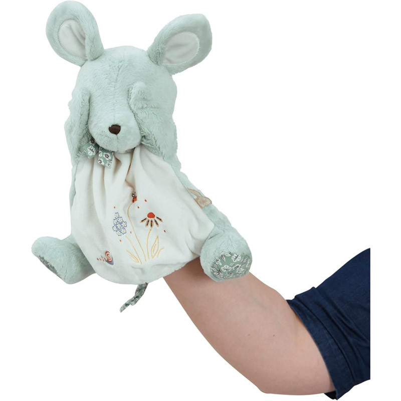 Doudou Marionnette Souris Verte Kaloo