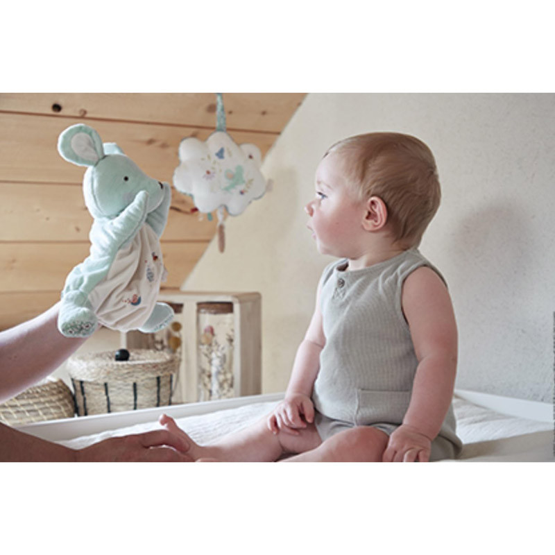 Doudou Marionnette Souris Verte Kaloo