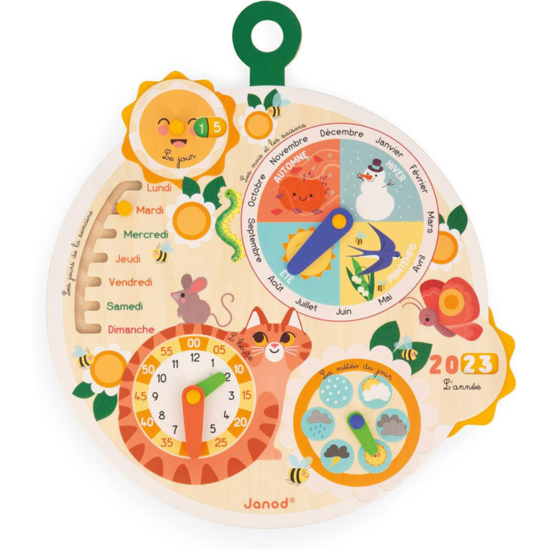 La Roue du Temps Calendrier jouet bois Janod