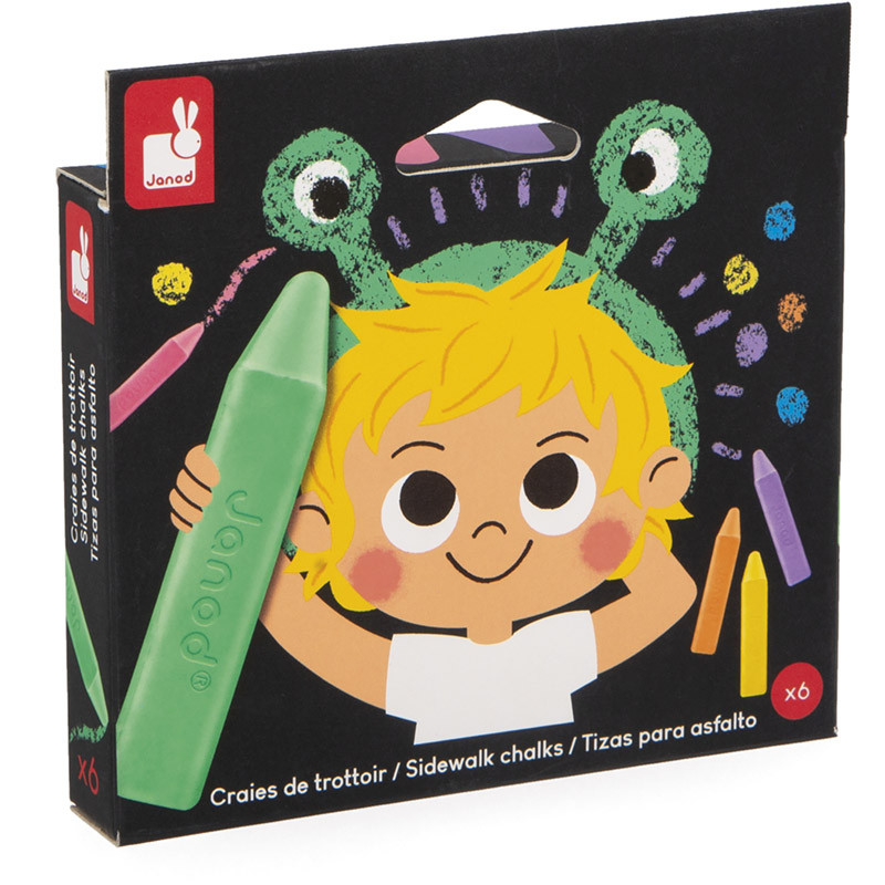 Craies de Trottoirs x6 un jeu Janod