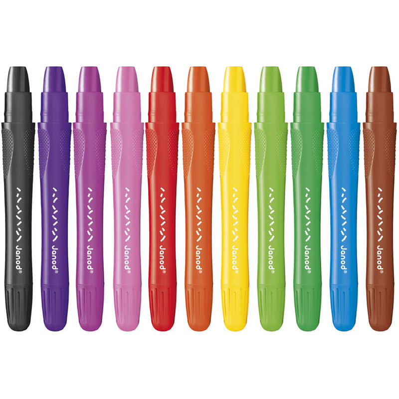 Lot de 10 crayons gel de chez Janod