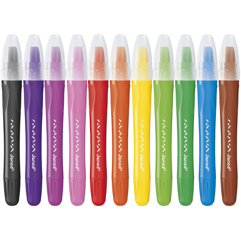 Lot de 10 crayons gel de chez Janod