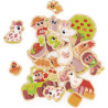 Magnets de la ferme 24 pièces bois Janod
