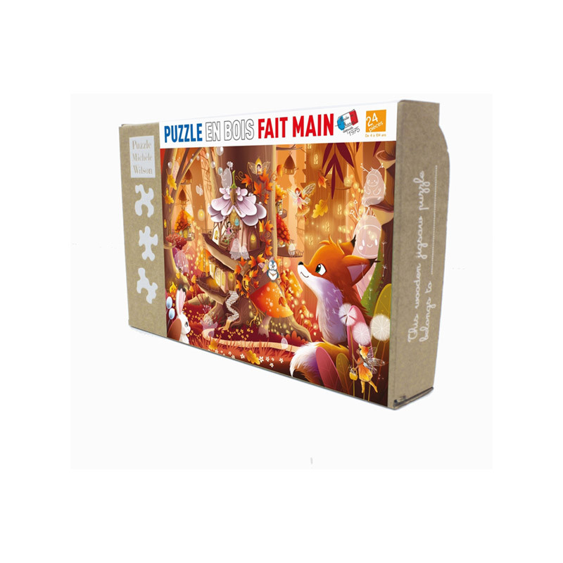 Puzzle Maison des Fées - Puzzle en Bois fabriqué en France - 24 pièces