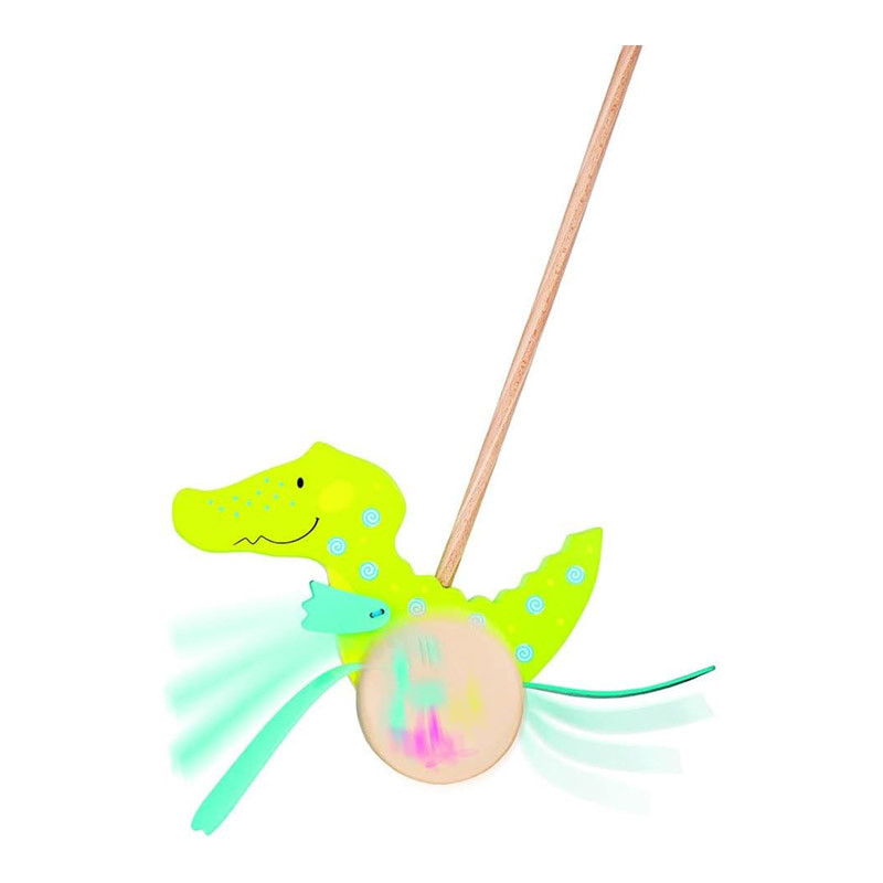 Animal à pousser en bois - le Crocodile