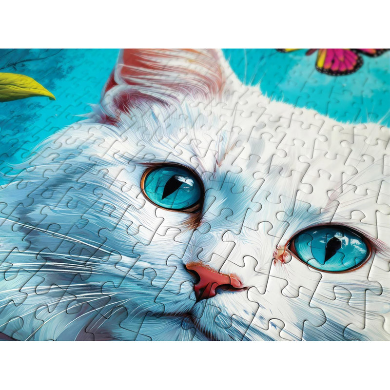 Puzzle 1000 pièces Enjoy Chat Blanc