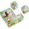 9 Cubes Animaux De La Ferme - JANOD
