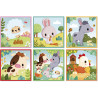 9 Cubes Animaux De La Ferme - JANOD