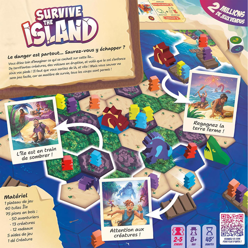 Survive the island jeu de société famille
