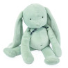 Peluche Lapin Méloé Vert sauge - 37 cm - Fabriqué en France