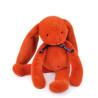 Peluche Lapin Méloé Potiron - 37 cm - Fabriqué en France
