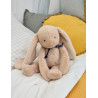 Peluche Lapin Méloé Beige - 37 cm - Fabriqué en France