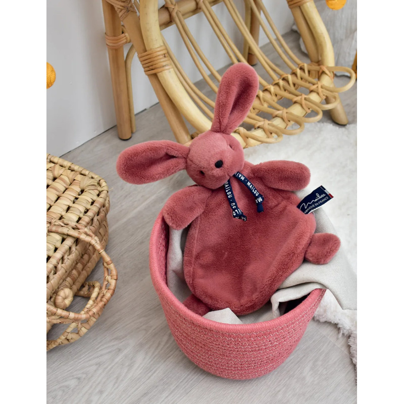 Lapin Dorlotin - Doudou - Bois de rose
