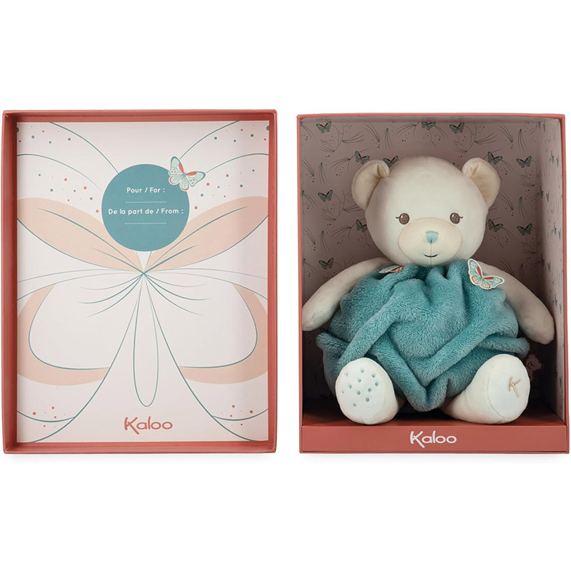 Bulle d'amour Ours vert 30 cm Peluche Kaloo