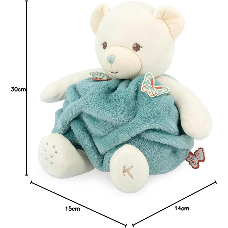 Bulle d'amour Ours vert 30 cm Peluche Kaloo