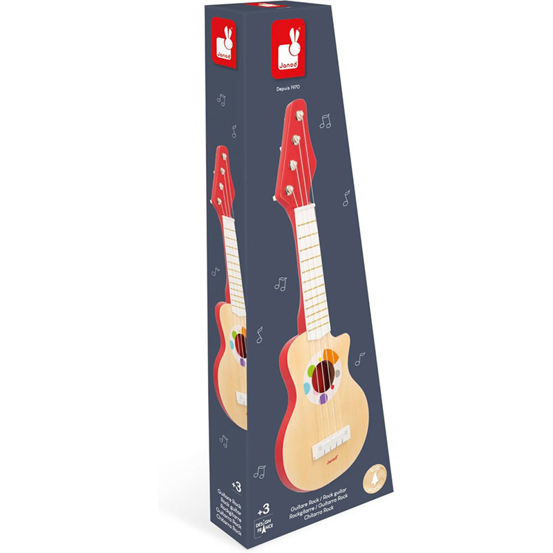 Guitare Rock Confetti - jouet musical en bois Janod