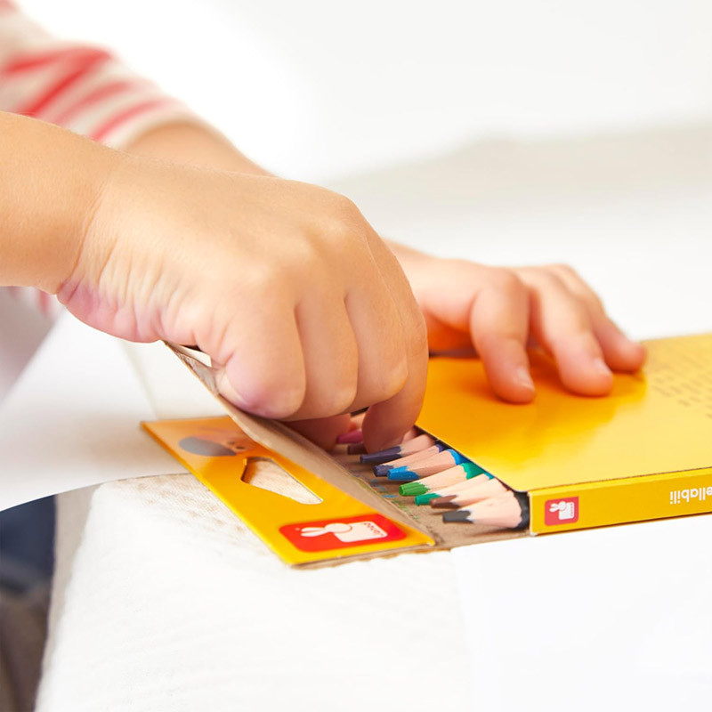 Crayons effaçables x12 jeu bois Janod