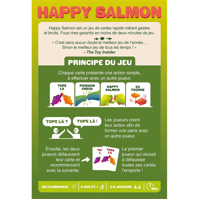 Happy Salmon - Jeu d'ambiance pour adultes et enfants