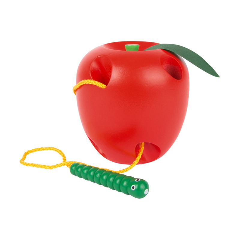 Jeu à enfiler Pomme et ver
