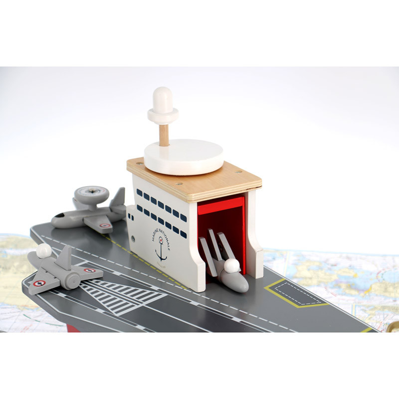 Porte-avions + accessoires Marine Nationale Vilac