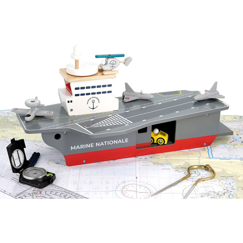 Porte-avions + accessoires Marine Nationale Vilac