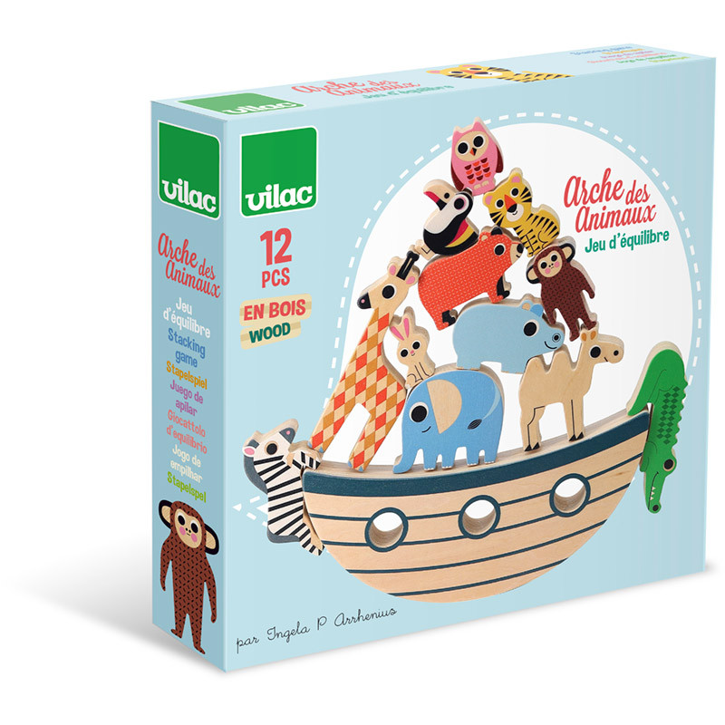 Jeu d'équilibre arche des animaux Ingela P. Arrhenius Vilac