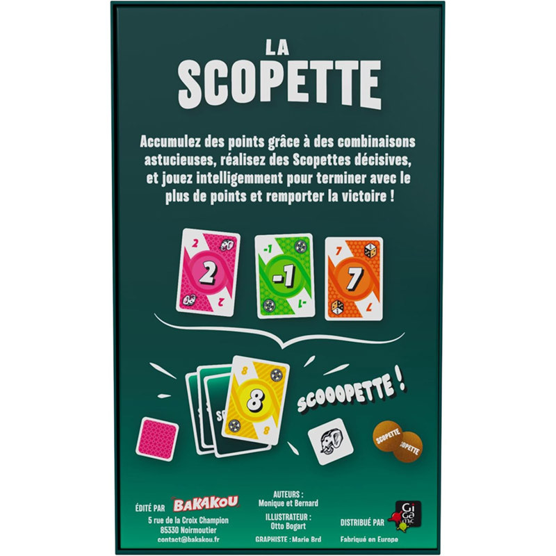La scopette jeu de cartes