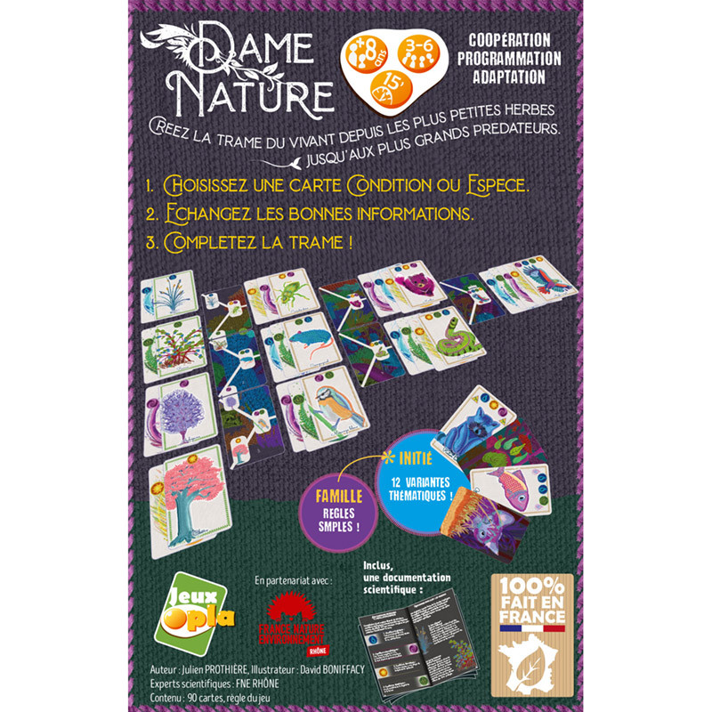 Dame nature, le jeu de cartes