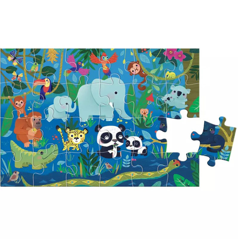 Puzzle 24 pièces cherche et trouve des tout-petits Animaux