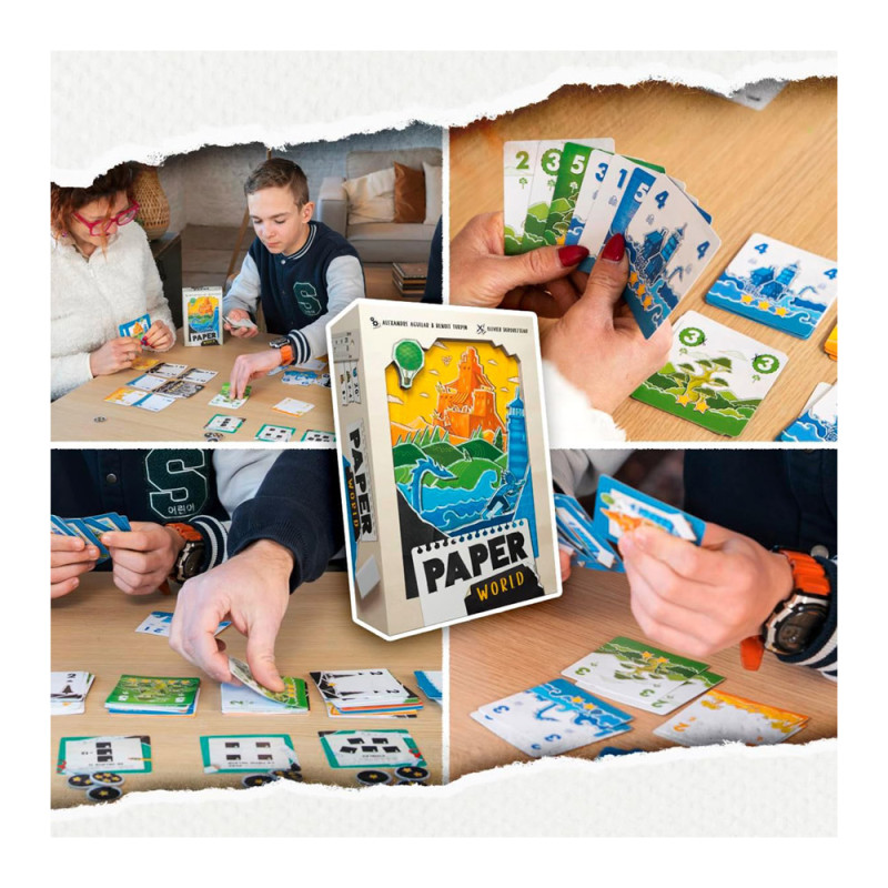 Paper World Jeu de Cartes Jeu de Stratégie