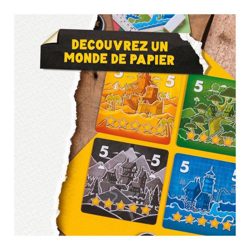 Paper World Jeu de Cartes Jeu de Stratégie
