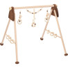 Portique d'activités en bois pour bébé Ecureuil