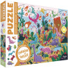 Puzzle 54 pièces cherche et trouve Les Dinosaures