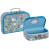 Valises en carton Peace and Love lot de 2