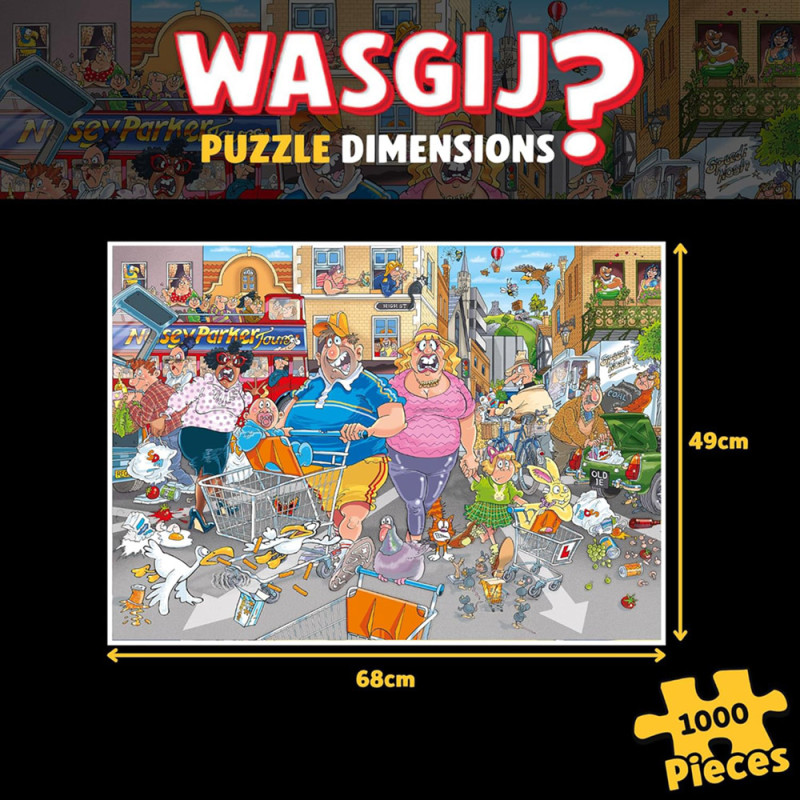 Wasgij Original 46 - Frénésie D’achat ! - Puzzle 1000 pièces