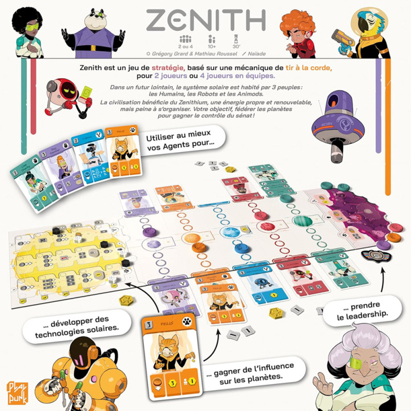 Zénith Jeu de stratégie pour 2 à 4 joueurs