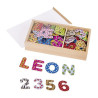 Aimants Alphabet et Chiffres en bois x 88