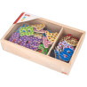 Aimants Alphabet et Chiffres en bois x 88