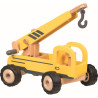 Camion Grue - Jouet en Bois Solide Goki