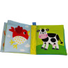Livre Couineur en coton les animaux