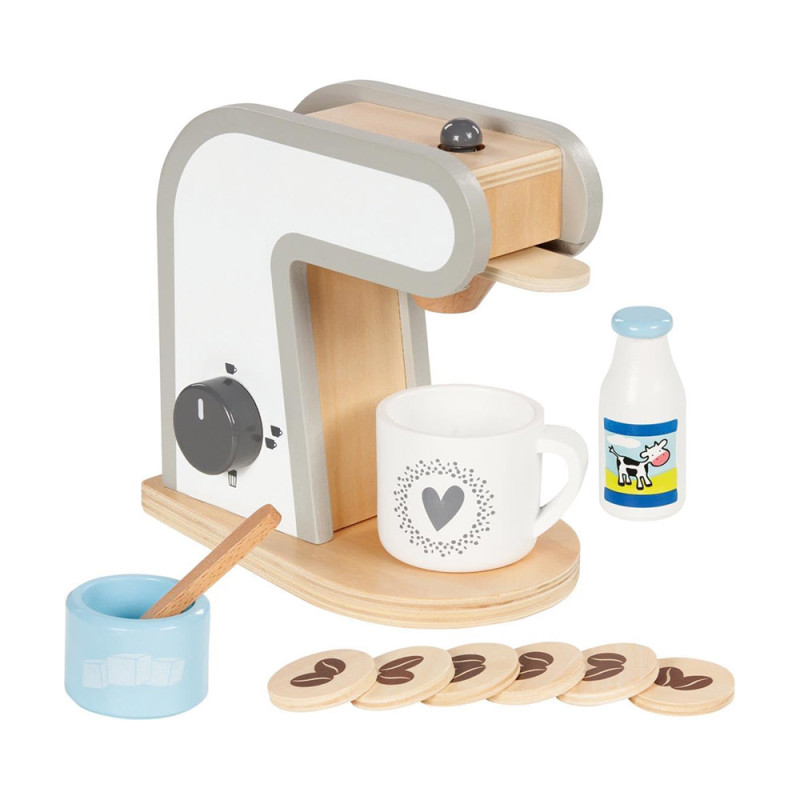 Machine à café - Jouet en bois 13 éléments