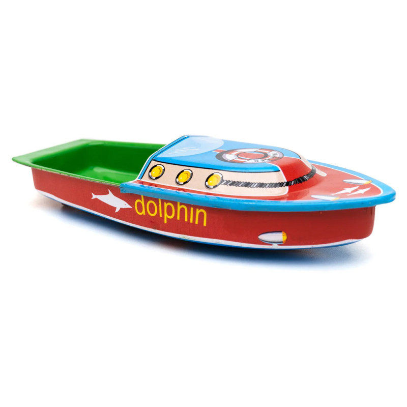 Bateau Pop Pop 14 cm Dauphin - Jouet éducatif et Ludique