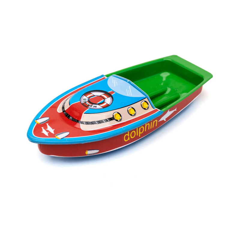 Bateau Pop Pop 14 cm Dauphin - Jouet éducatif et Ludique