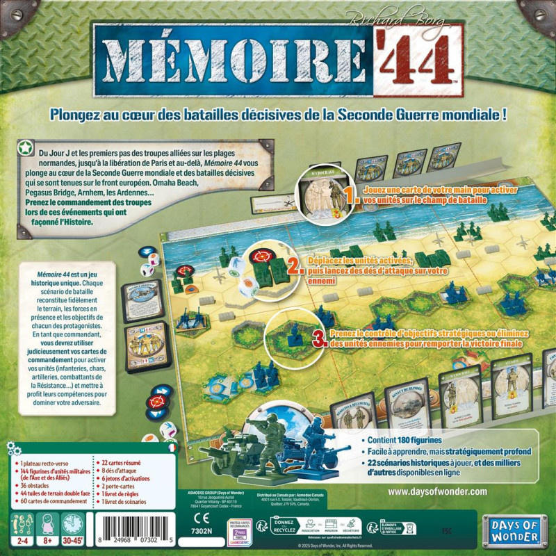 Mémoire 44 - Jeu de Plateau - Nouvelle version