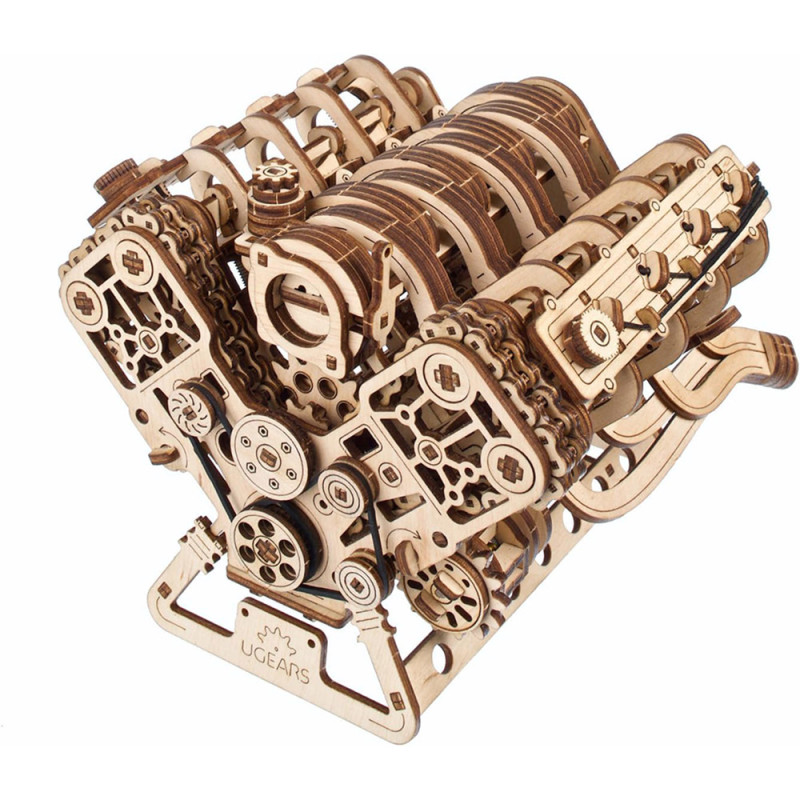 Maquette 3D Moteur V8 avec mouvements Ugears