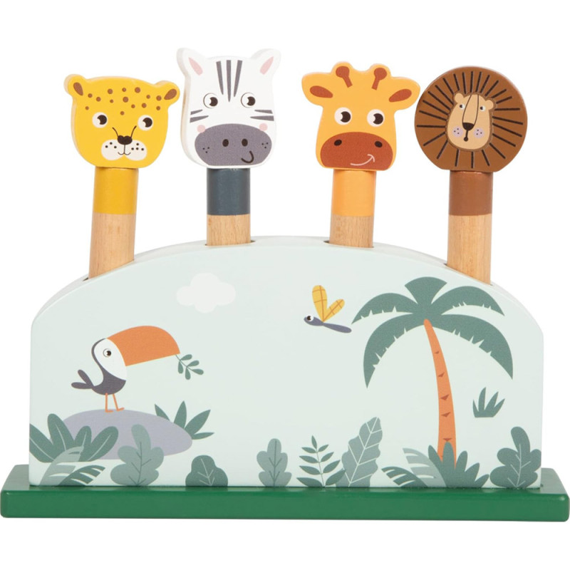Pop Up Safari jouet en bois bébé Small Foot